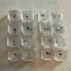 Lot of 16 matched pair gemstones jewelry making